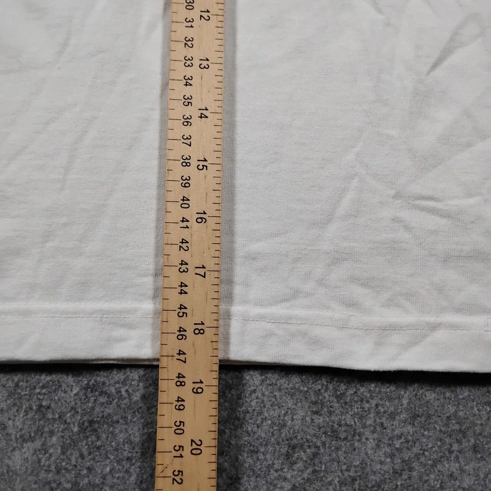 Showcase Whistler Snowboards Kids Raglan Long Sleeve Shirt White Blue Size M Y2K